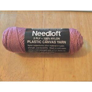 Needloft Lavender Plastic Canvas Yarn 2 Nylon 92 Yards